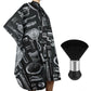 Hair Cutting Cape Set Barber Cape with Neck Duster Brush for Men Women Salon Supplies