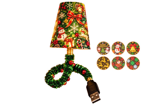 USB Christmas Projector Light with 6 Projection Films for Aldults