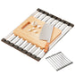 Dish Rack Drying Drainer Stainless Steel Over Sink Rack Foldable Dish Drainer for Kitchen