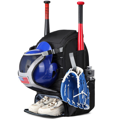 Baseball Backpack for Shoe Compartment Fence Hook