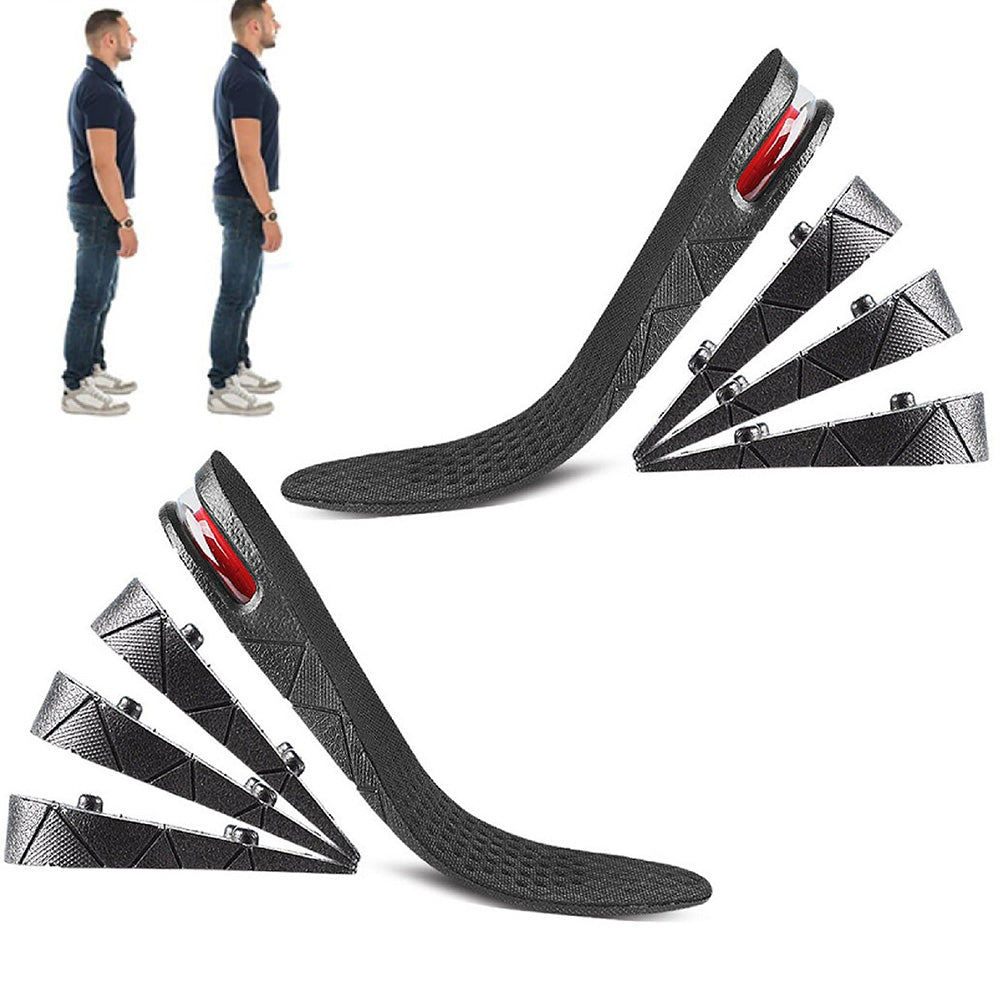 Height Increase Insoles Air Taller Cushion 1 Pair 4-Layer Heel Insert Insoles