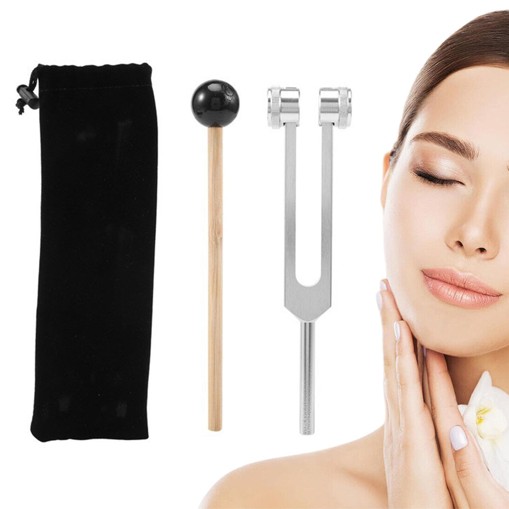 128Hz Tuning Fork with Reflex Hammer for Sensory Use – Aluminum Alloy Tuning Fork
