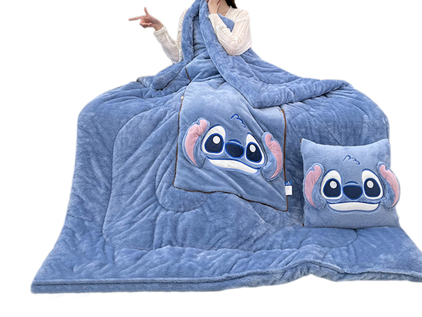 Pillow Blanket Throws Back Support Cushion