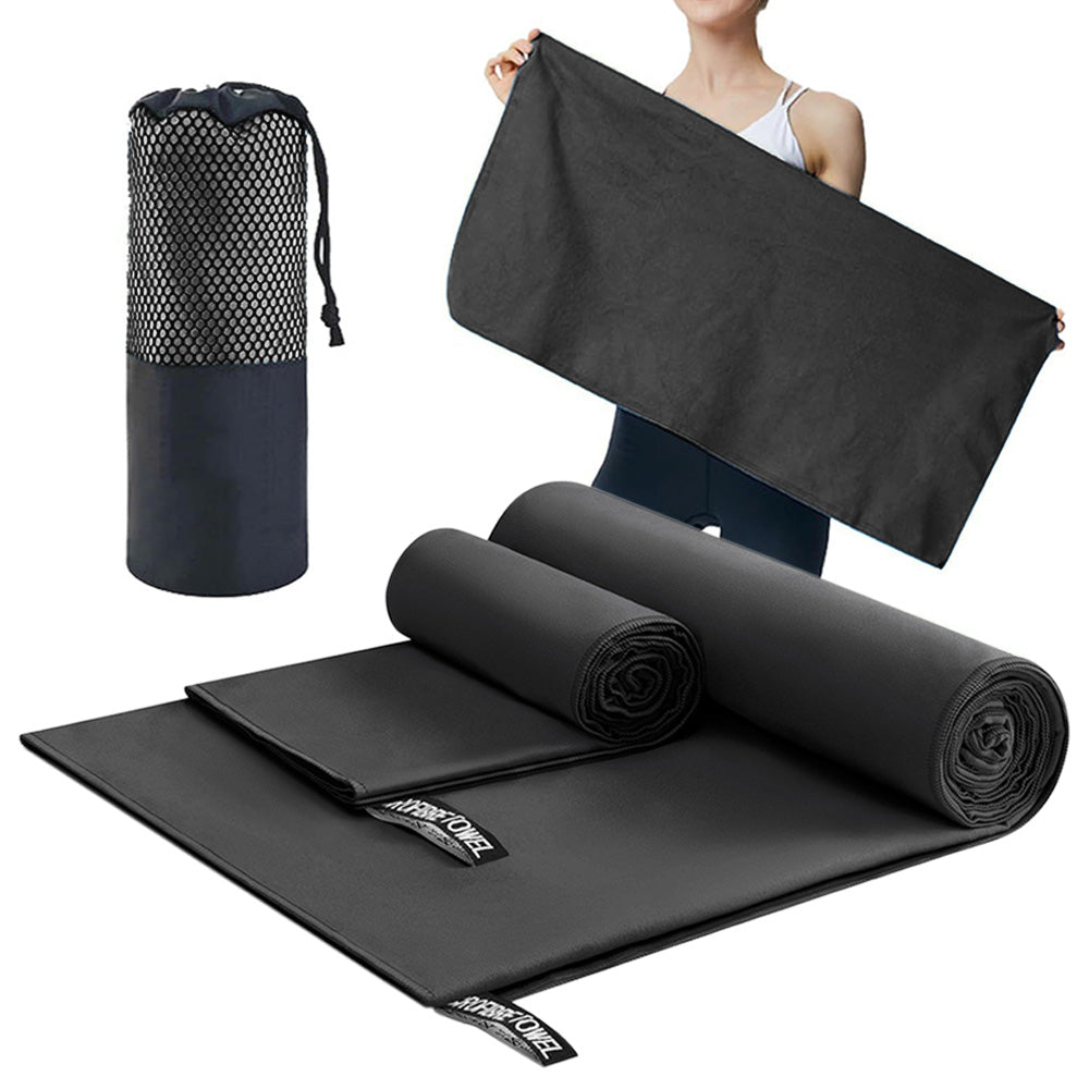 Microfibre Towel Perfect for Gym, Travel & Beach Swimming Towels for Sports Camping & Hiking