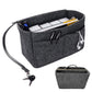 Thick Felt Tote Bag Organizer Insert with Multiple Pockets
