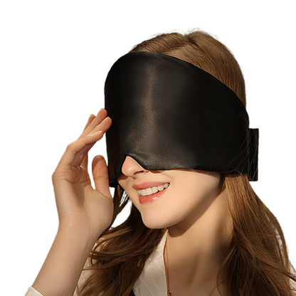 Silk Eye Mask Blackout Sleeping Face Hugging for Side Sleepers Pressureless