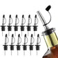 12Pcs Stainless Steel Non Drip Wine Pourers with Dust Caps