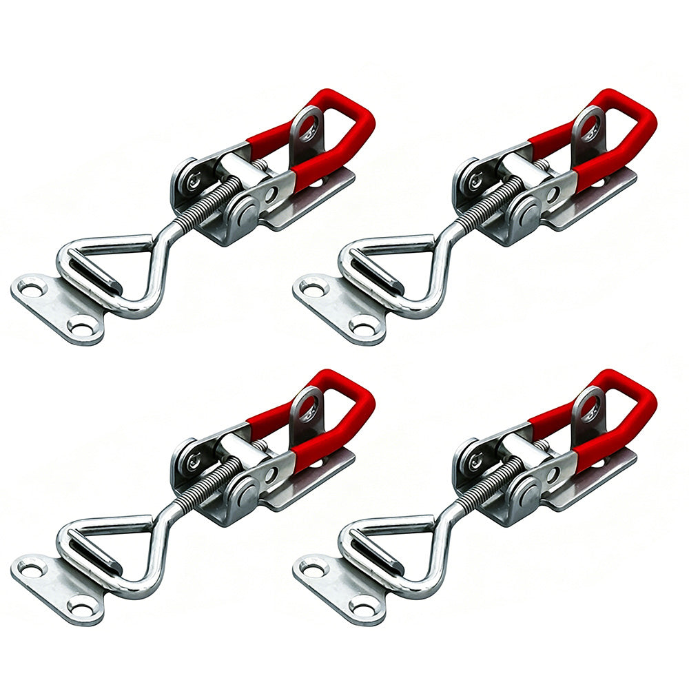 4 PCS Toggle Latch Quick Release Over Centre Latch Zinc Plated Iron for Door Window Cabinet