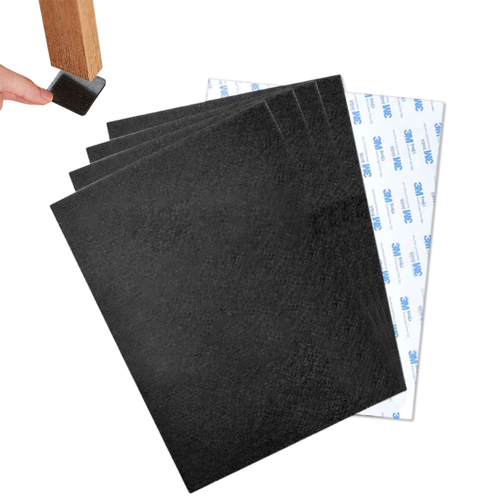 5Pcs Self Adhesive Square Furniture Felt Pads for Hardwood Tile Laminated Floors