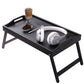 Mini Folding Bamboo Table Laptop Desk Multipurpose Side Tea Tray