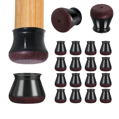16Pcs Silicone Chair Leg Caps Feet Cover Pads Furniture Table Floor Protectors