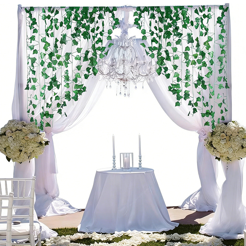 12 X 2M Artificial Ivy Vine Garland Fake Foliage Hanging Leaf Plant for Home Garden Party