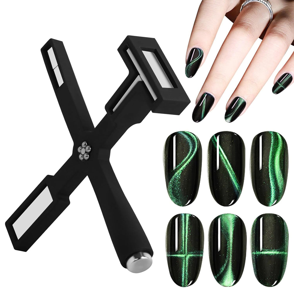 5-in-1 Cat Eye Magnet Cross Multi-functional Nail Tool