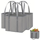 Reusable Shopping Bags 33x26x28cm Foldable Grocery Bags with Long Handles