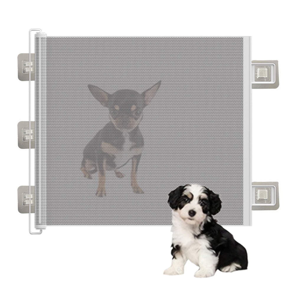 Retractable Dog Gate for Outdoor Staris Hallways Doorways No Drill