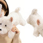 Stress Relief Realistic West Highland White Terrier Plush Toy Soft Cuddly Lying Stuffed Dog Animal