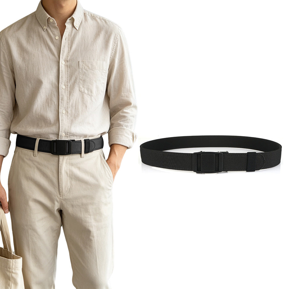 Double Layer Thickened Tactical Belt with Automatic Buckle