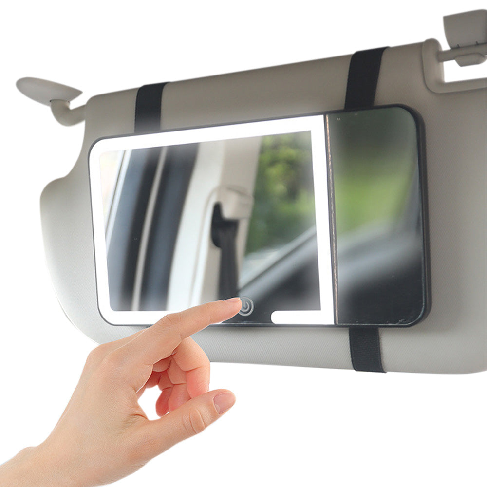 Car Sun Visor Vanity Mirror with Lights 5X Magnification Makeup Mirror for SUV Truck