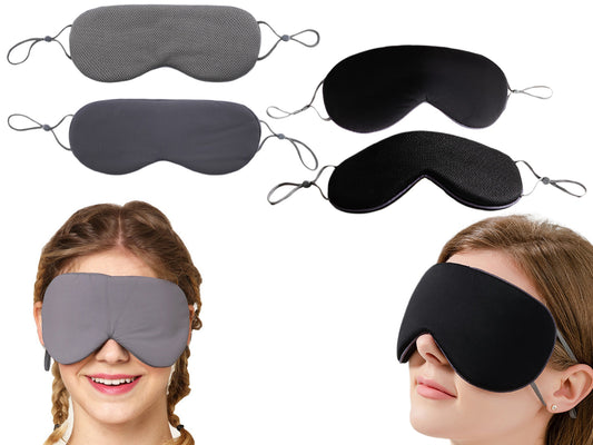 2 PCS Sleeping Masks Warm Cool Double Side Use Blindfold Sleep Eye Cover