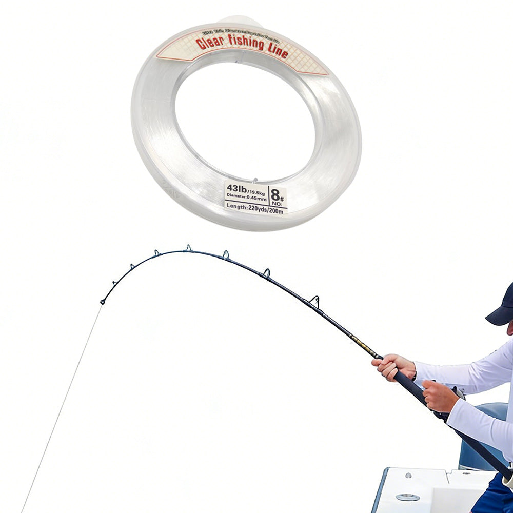 Clear Fishing Line Wire 0.45mm 200m Invisible Nylon Thread for Hanging Balloons