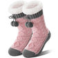 Womens Slipper Fuzzy Grips Socks Fluffy Winter Warm Thick Thermal Cozy Plush Non Slip Cabin Soft Fleece Socks