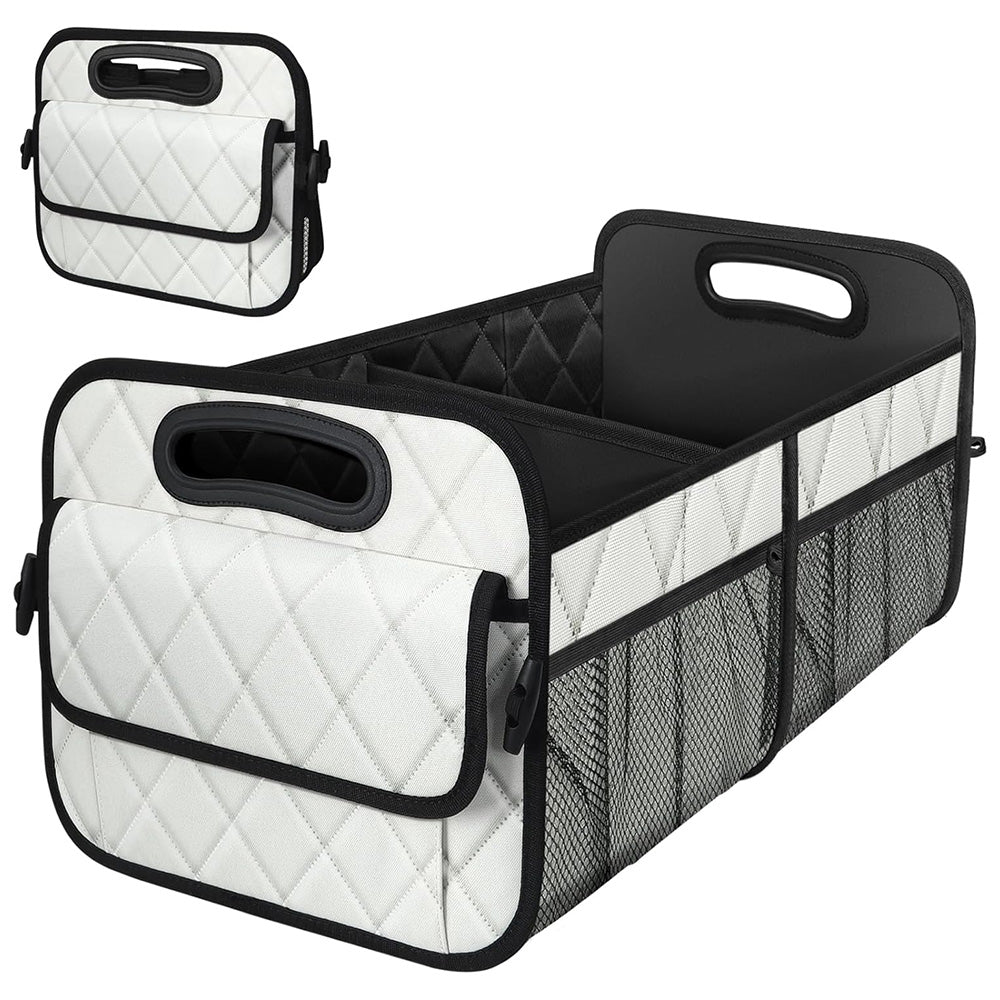 Collapsible Car Trunk Organizer with 6 Pockets Reinforced Handles
