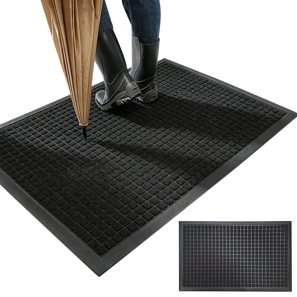 45x75cm PVC Entrance Floor Mat with Slip Resistant Rubber Backing