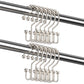 12Pcs Shower Curtain Hooks Rings Double Glide Shower Hooks Rings