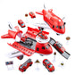 Kids Transformable Airplane Transport Playset Transformable Storage Plane Toy