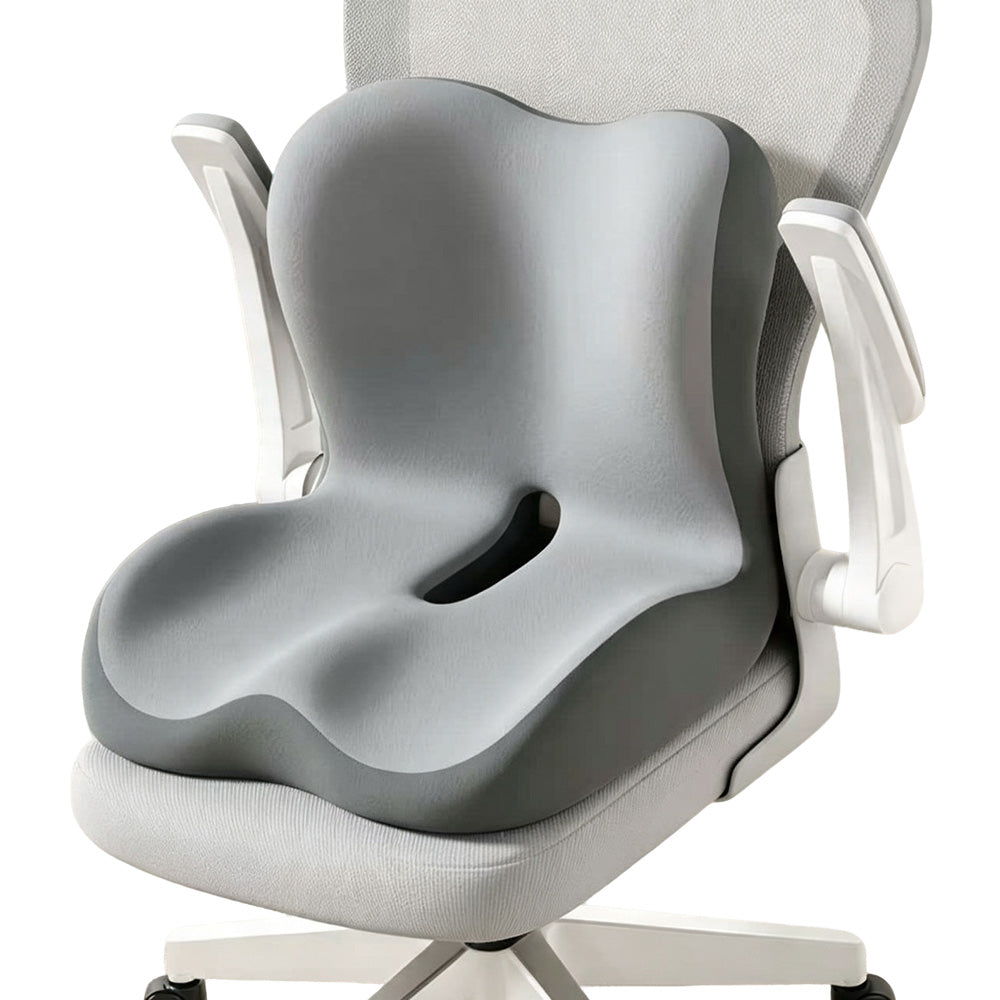 Ergonomic Anti Slip Seat Cushion for Supporting Back and Butt for Home Office Car