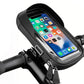 2pcs Waterproof Touch Screen Bike Phone Holder Fully Enclosed Handlebar Phone Mount