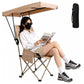 Camping Chair with Canopy Folding Outdoor Chair for Fishing Beach