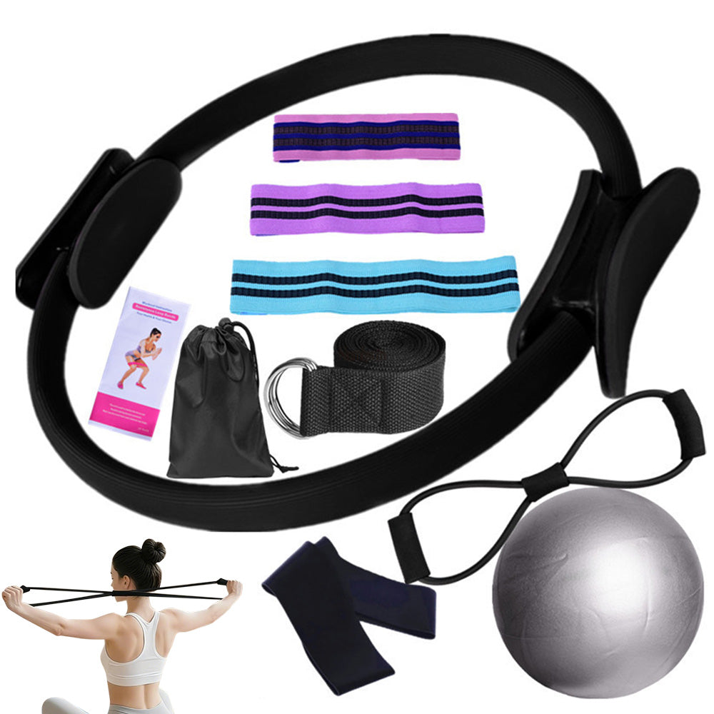Yoga Set Pilates Essentials Kit For Women With Pilates Ring And Ball