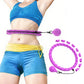 Weighted Hoola Circle Hoop 32 Section Smart Hula Thin Waist Fitness Weight with Rollers
