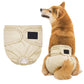 Female Dog Diaper Wrap Sanitary Pant with Hole Reusable Physiological Underpants-Khaki