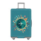 Thicker Luggage Cover Elastic Suitcase Cover Fits 18-21inch Travel Washable Cover-Green