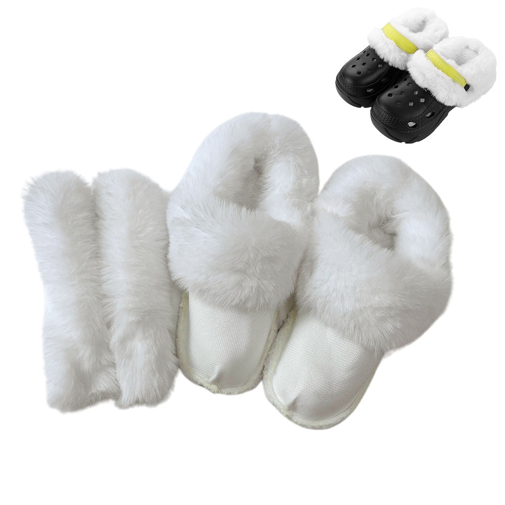 Fleeced Liner Inserts for Crocs Warm Fuzzy Replacement Insoles for Winter