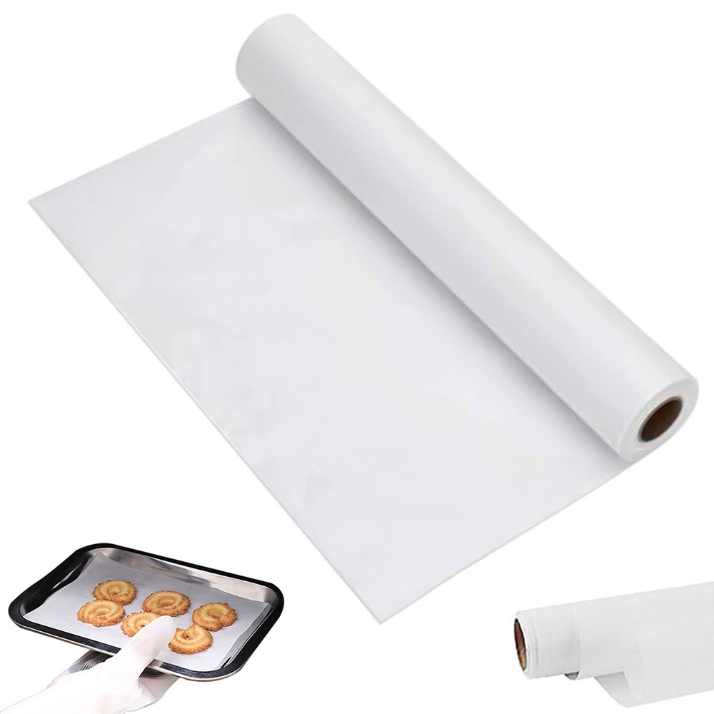 50m Unbleached Baking Paper Non-Stick for Air Fryer Grilling Steaming Bread Cookie