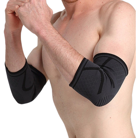 2Pcs Elbow Compression Sleeve for Tennis Golfer's Elbow Weightlifting Unisex-Black