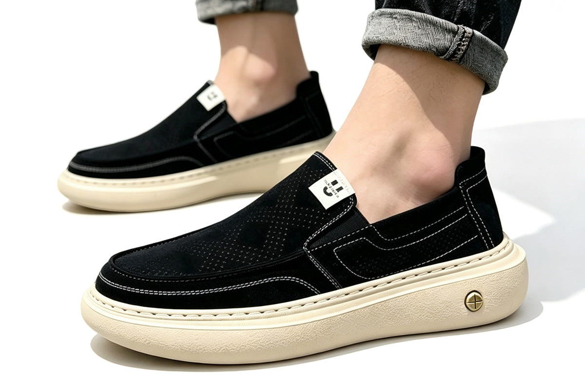 Men Breathable Hollow Slip-on Loafers Casual Shoes