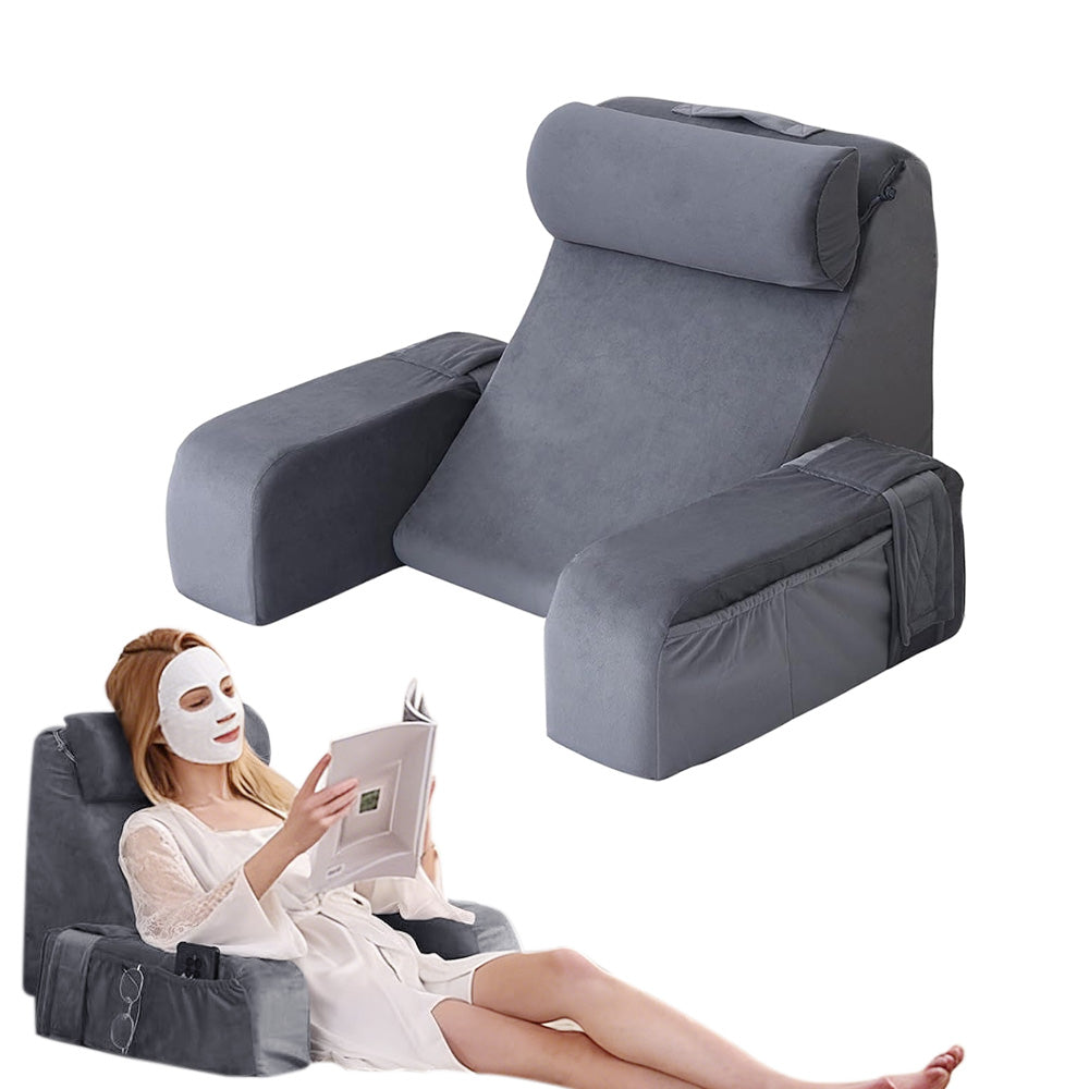 Adjustable Detachable Backrest Reading Pillow for Sitting in Bed