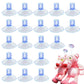 20Pcs 40mm Suction Cups Caps Suckers Tile Glass Hanger Pads