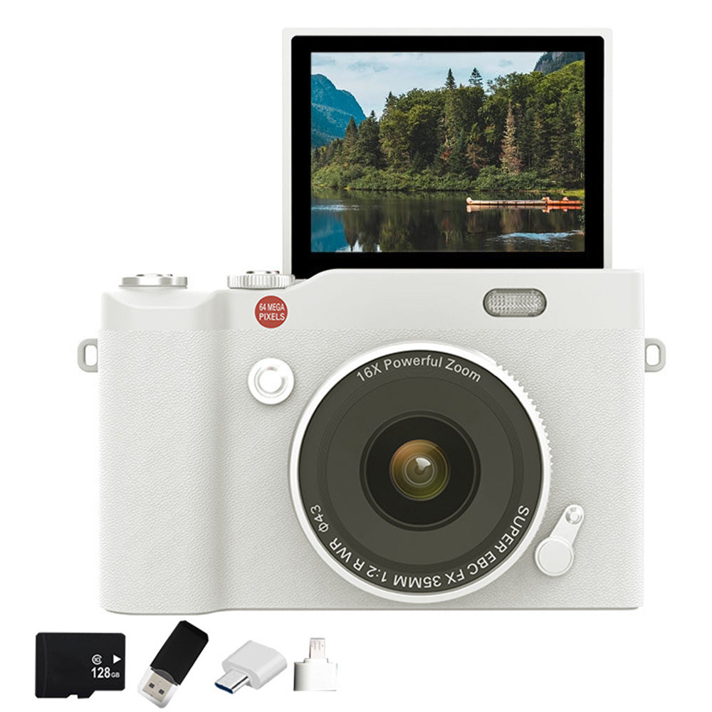 4K Digital Camera for Photography Autofocus Vlogging Camera 64MP
