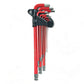 9Pcs Long Arm Ball End Hex Key Set with CRV Steel for Car and Motorcycle Repair