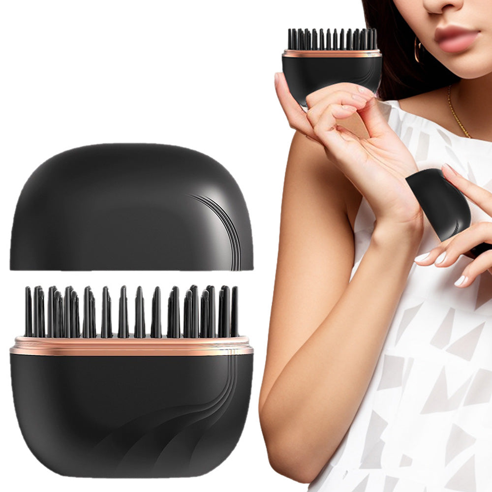 Mini Hair Straightener Rechargeable Wireless Portable Hair Comb for Women