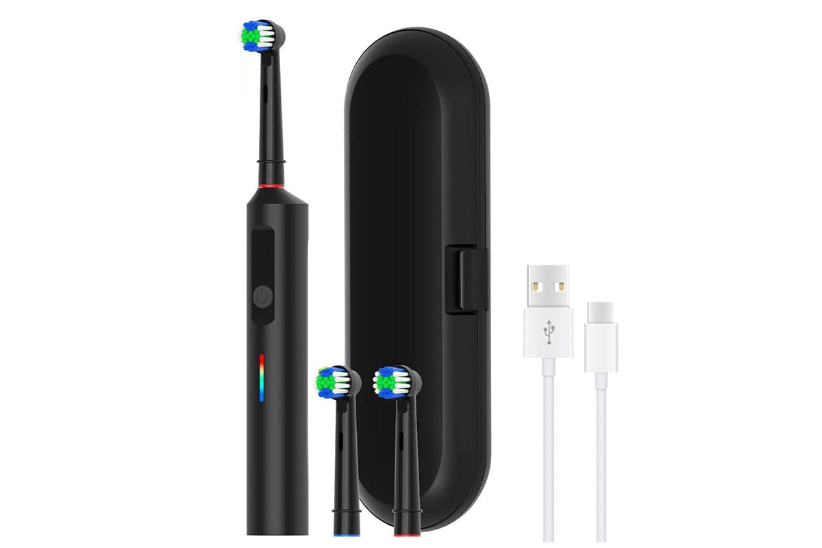 3 Modes Rotating Electric Toothbrush with 22PCS Brush Heads