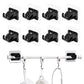 10 Pcs No Drill Curtain Rod Holder Self Adhesive Hook for Smooth Surface