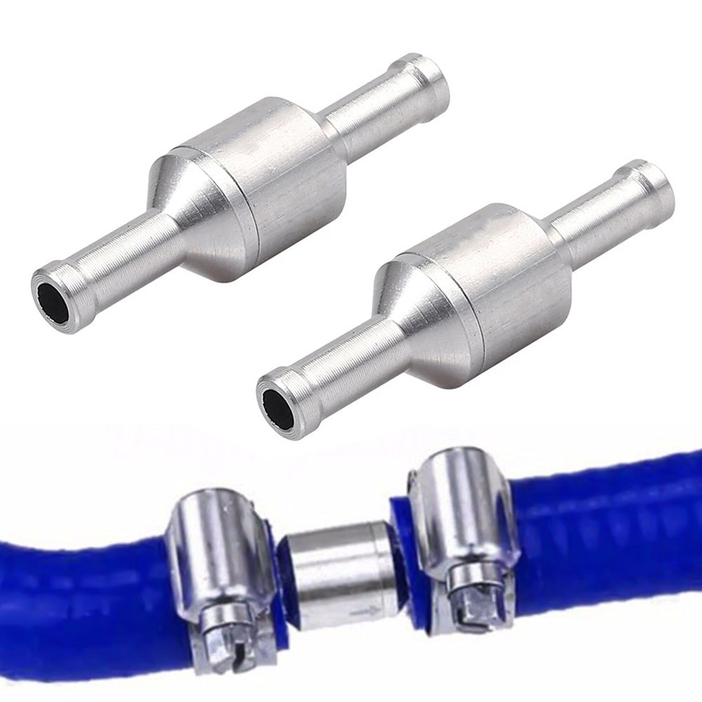 2 PCS One Way Non Return Check Valve Aluminum Alloy One Way Check Valve for Fuel Oil Water