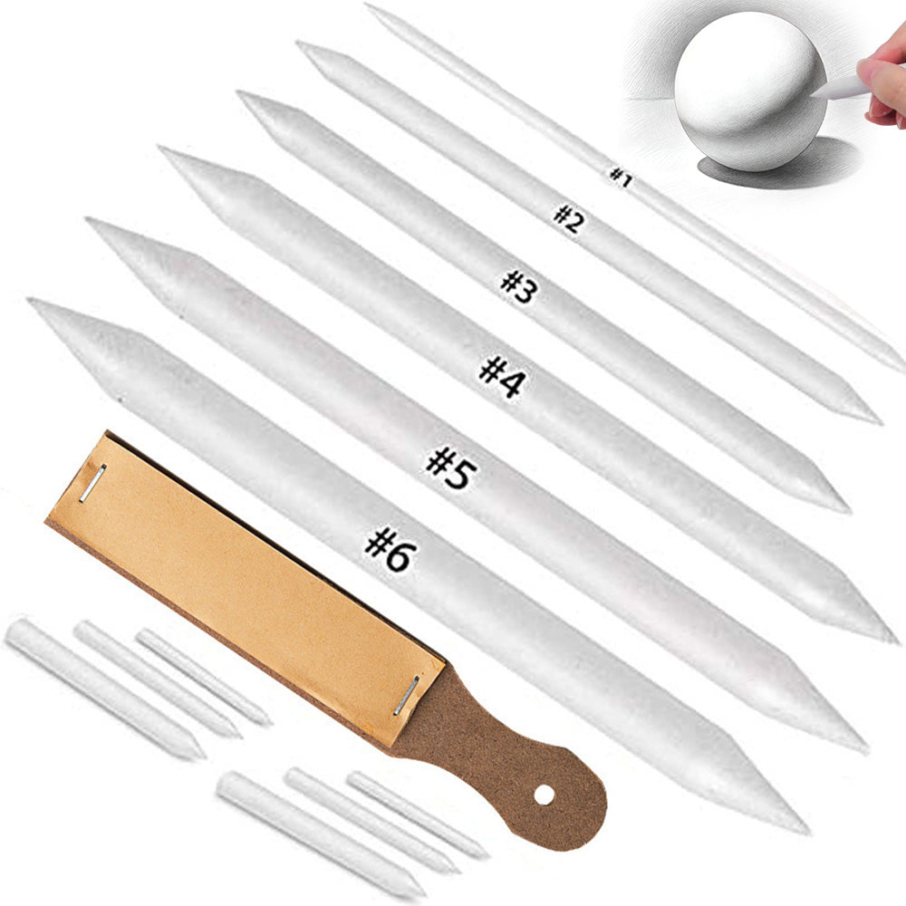Paper Blending Stumps and Sandpaper Sketching Art Tool Set
