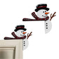 Christmas Door Topper Holiday Decoration Wooden Corner Door Frame Xmas Decoration